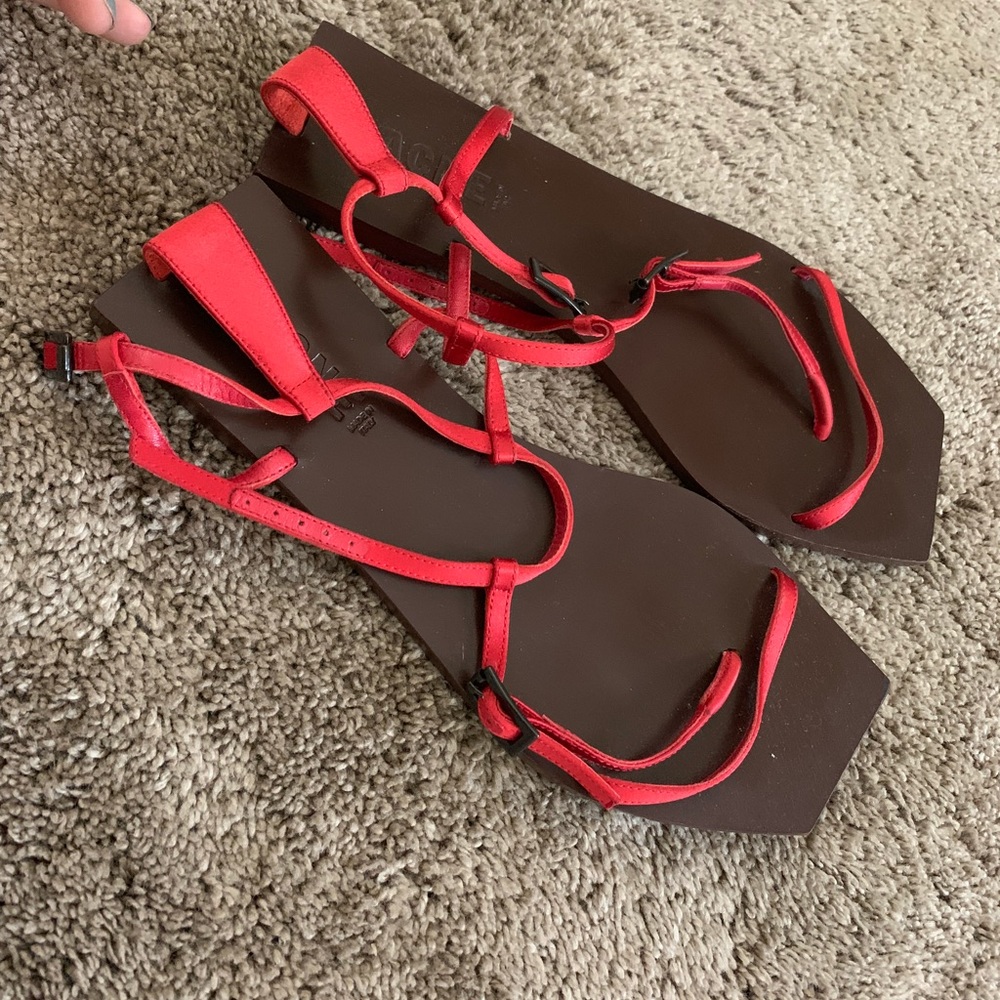 acne ruby red sandals